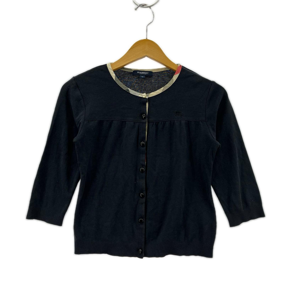 長袖Ｔシャツ BURBERRY 黒L/Sﾄｯﾌﾟ M