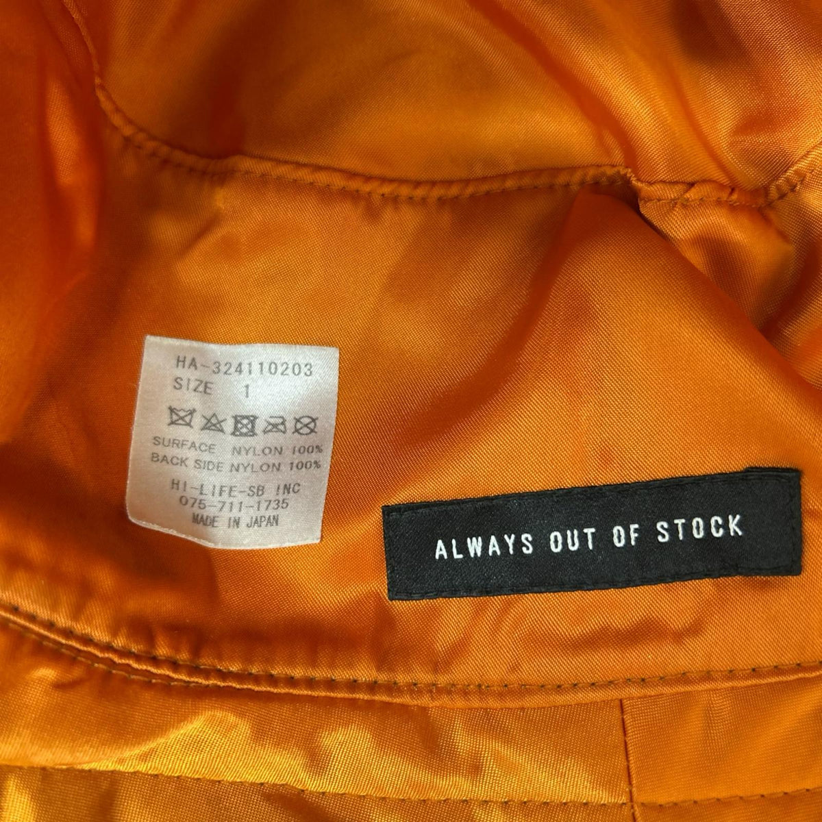 ハット always out of stock ﾌﾞﾗｯｸ 1 ブラック