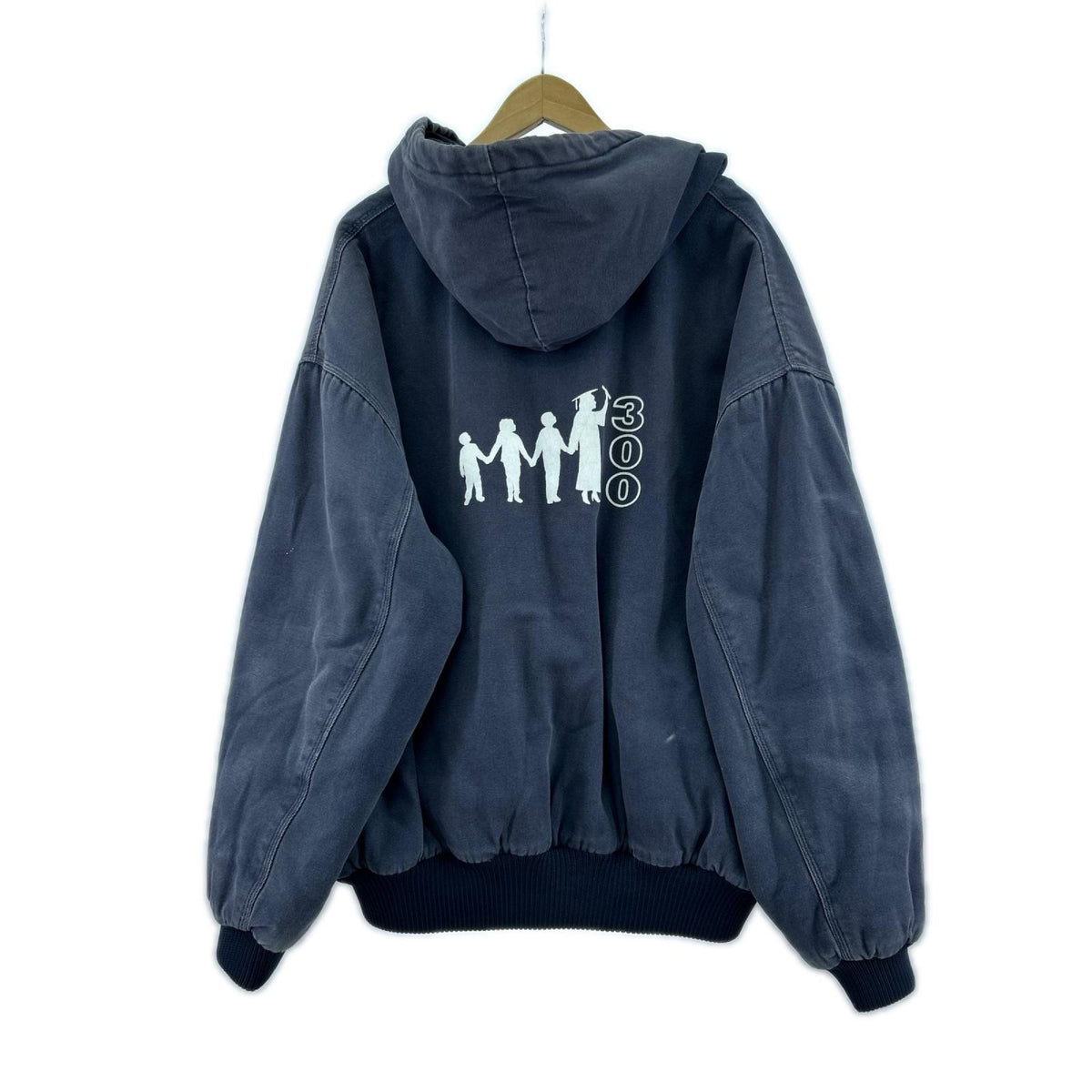 ジャケット tri mountain ダック パーカー 中綿 ネイビー
