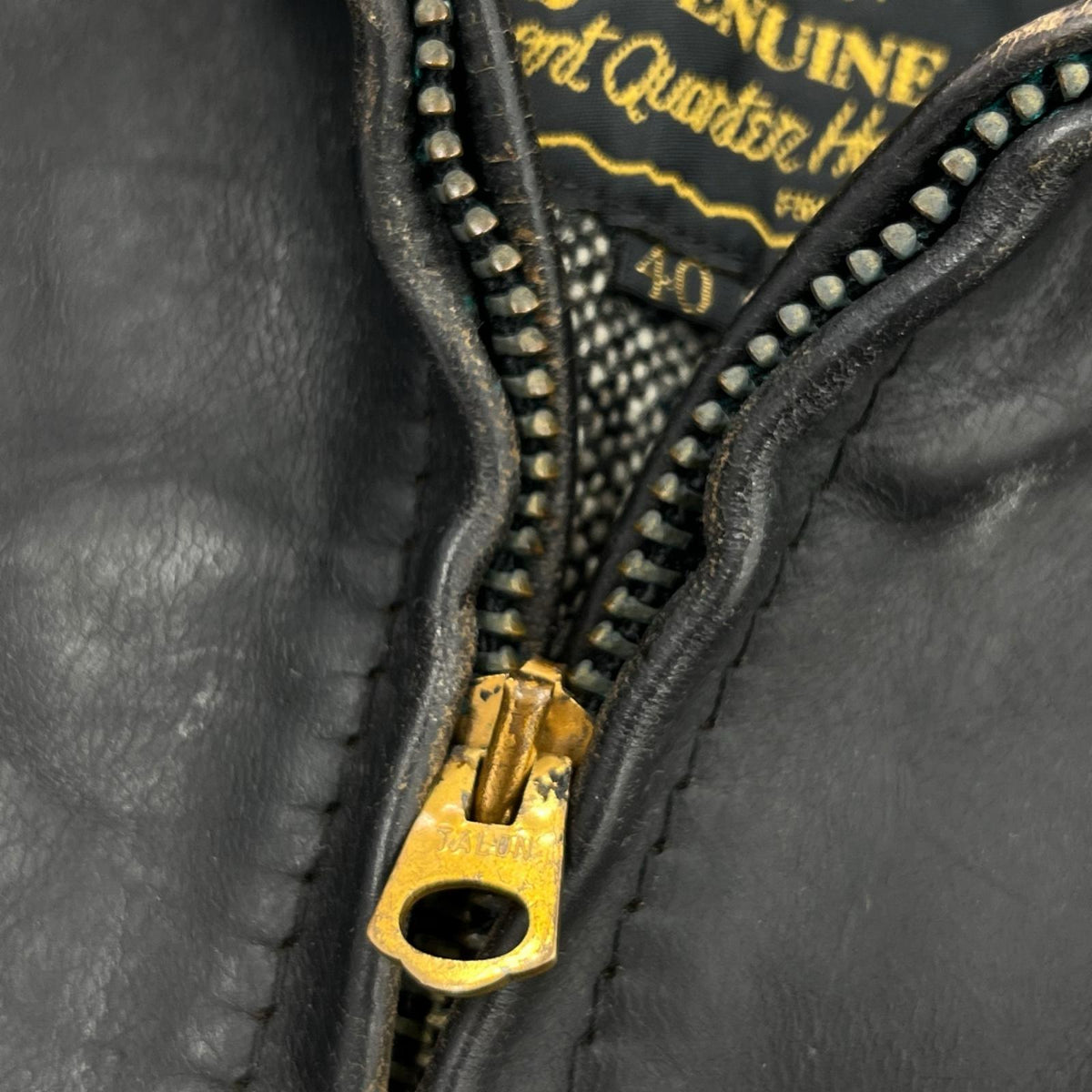 レザージャケット 80-90s AERO LEATHER ﾊｲｳｪｲﾏﾝ ﾚｻﾞｰｽﾎﾟｰﾂｼﾞｬｹｯﾄ 40 ﾌﾞﾗｯｸ 40 ブラック