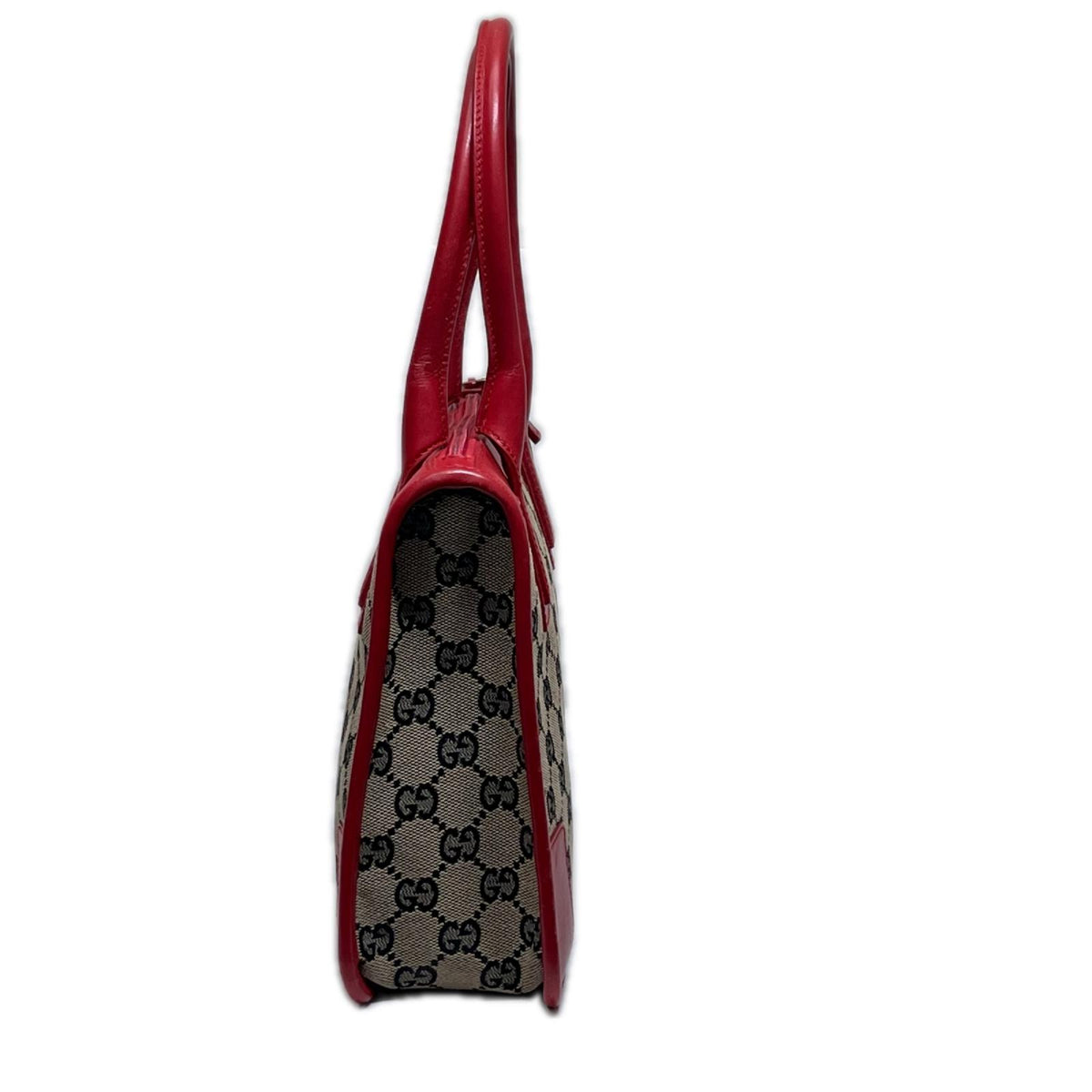 GUCCI/0856/GGｷｬﾝﾊﾞｽｽｸｴｱﾊﾝﾄﾞﾊﾞｯｸﾞ/赤