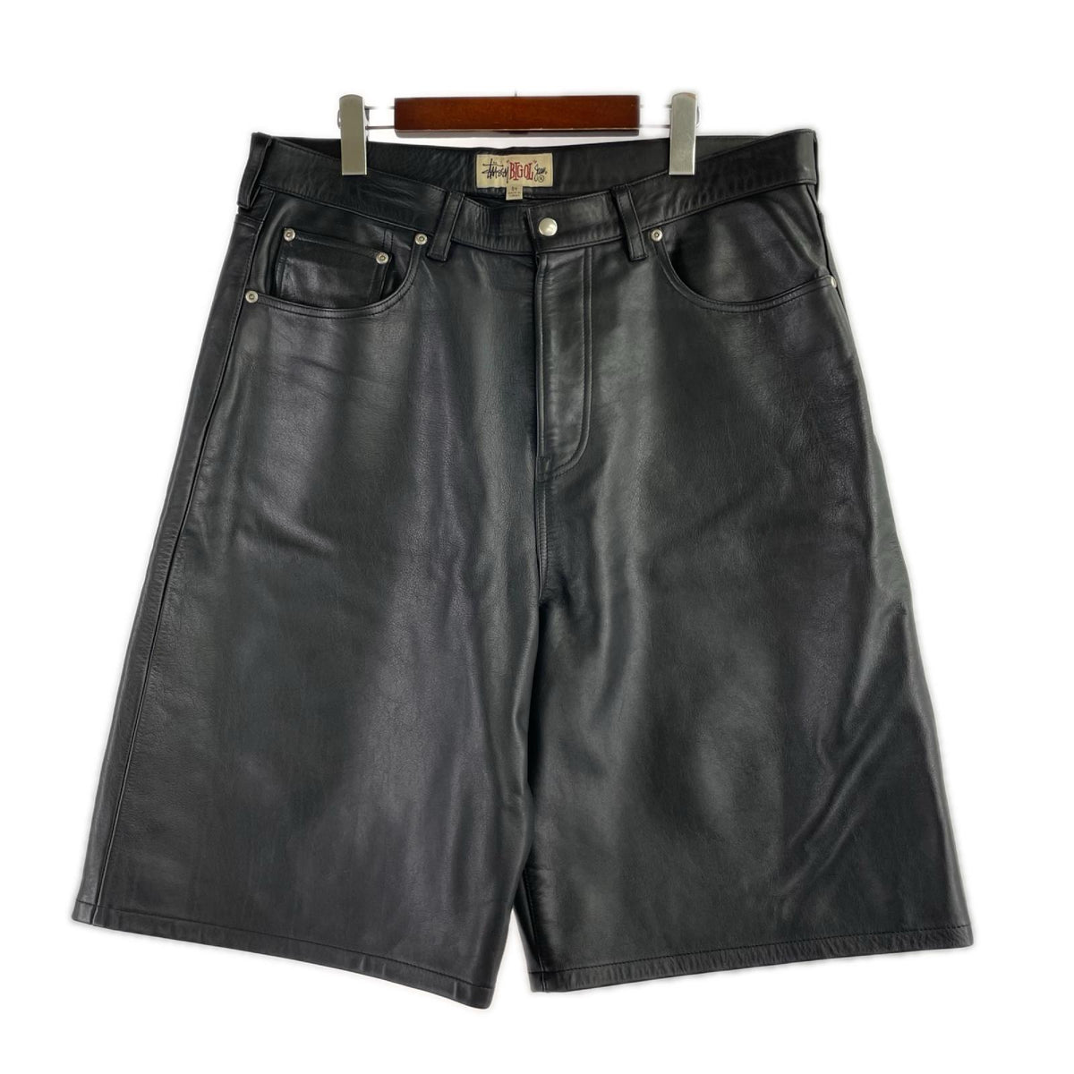 ショートパンツ Stussy BIG OL` SHORT LEATHER (34) 34 ブラック