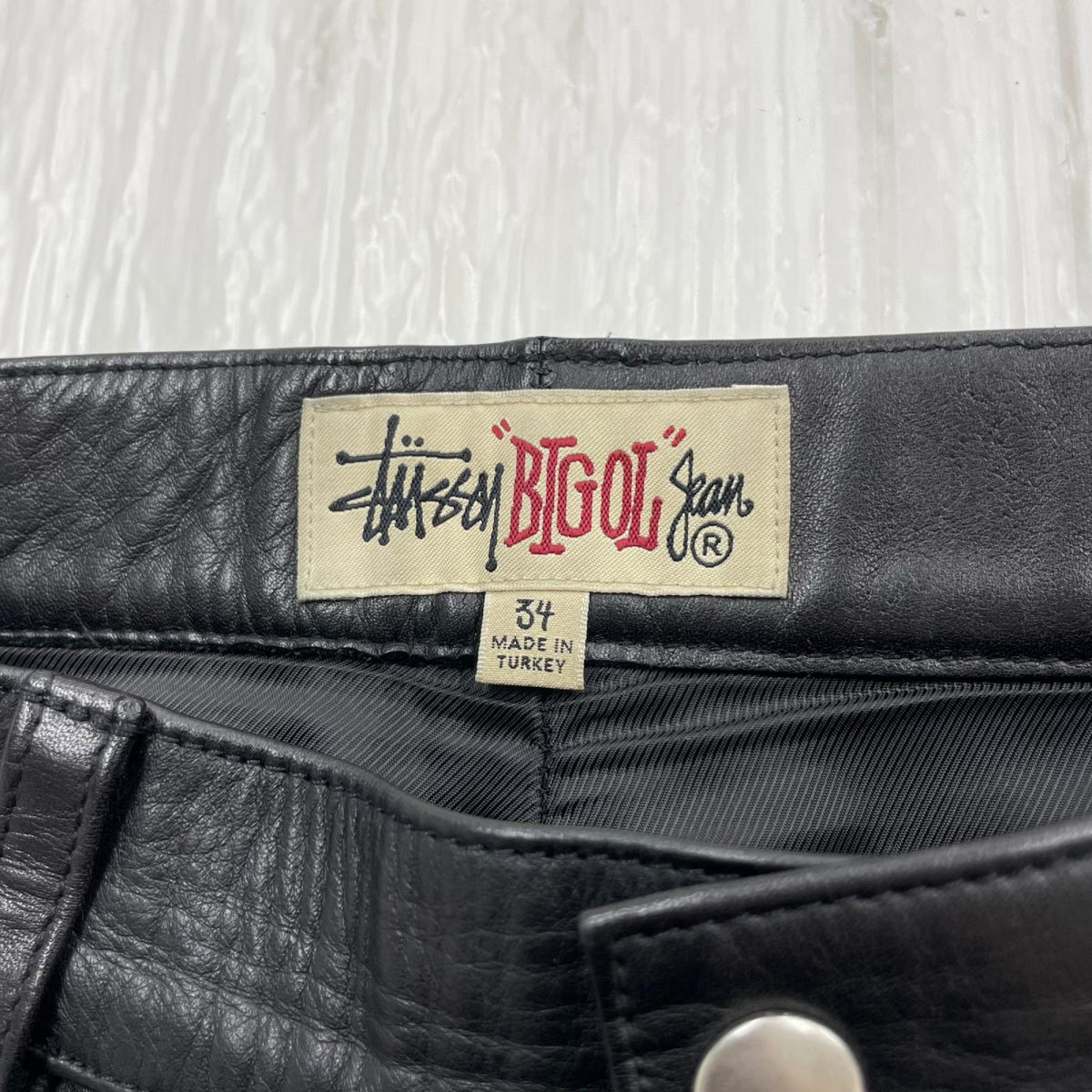 ショートパンツ Stussy BIG OL` SHORT LEATHER (34) 34 ブラック