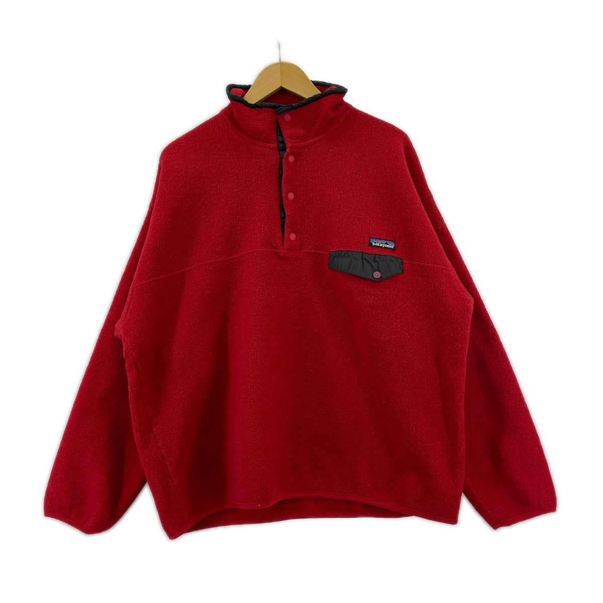ジャケット 90s ｼﾝﾁﾗｽﾅｯﾌﾟ （XL） レッド