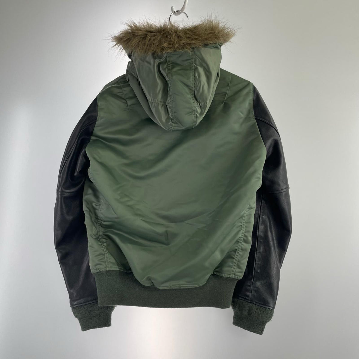 ブルゾン HYSTERIC GLAMOUR 13AW ラムレザー切替 -S S グリーン