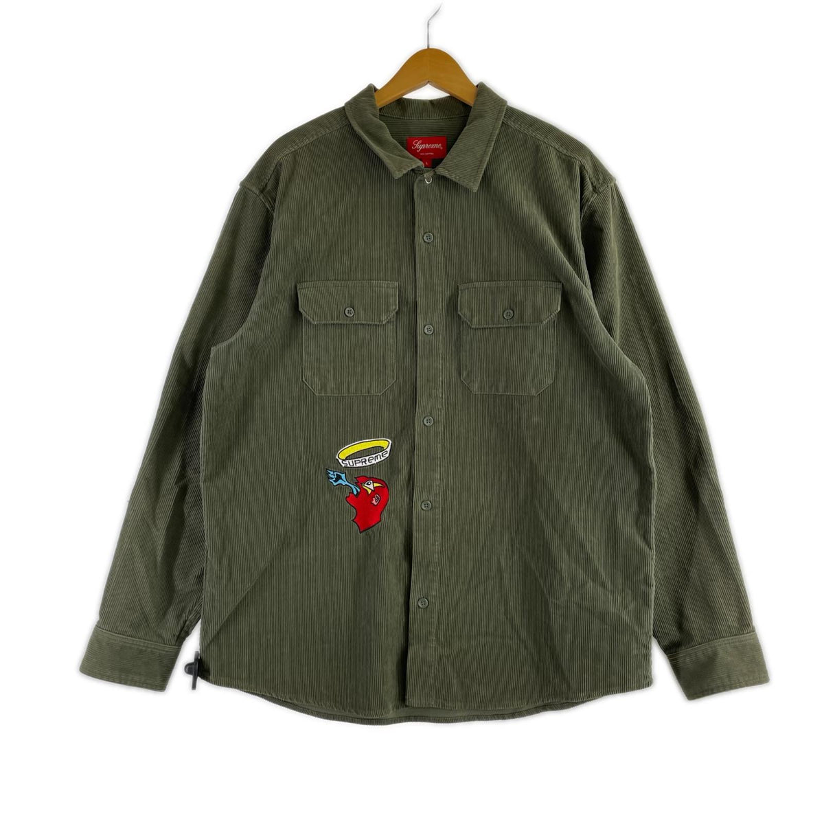 長袖シャツ 21AW GONZ CORDUROY WORK SHIRT ｶｰｷ (L) L グリーン