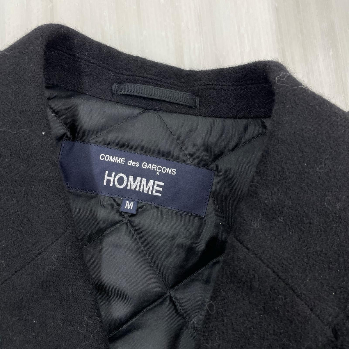 ジャケット HOMME/AD2025/ｳｰﾙ/中綿/黒/M M ブラック