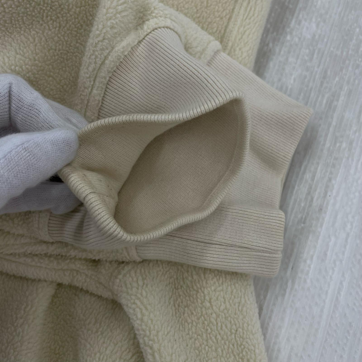 パーカー 18AW Polartec Hooded Sweatshirt 白 (L) L