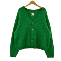 カーディガン 23AW MOHAIR CARDIGAN ｸﾞﾘｰﾝ (L) L グリーン
