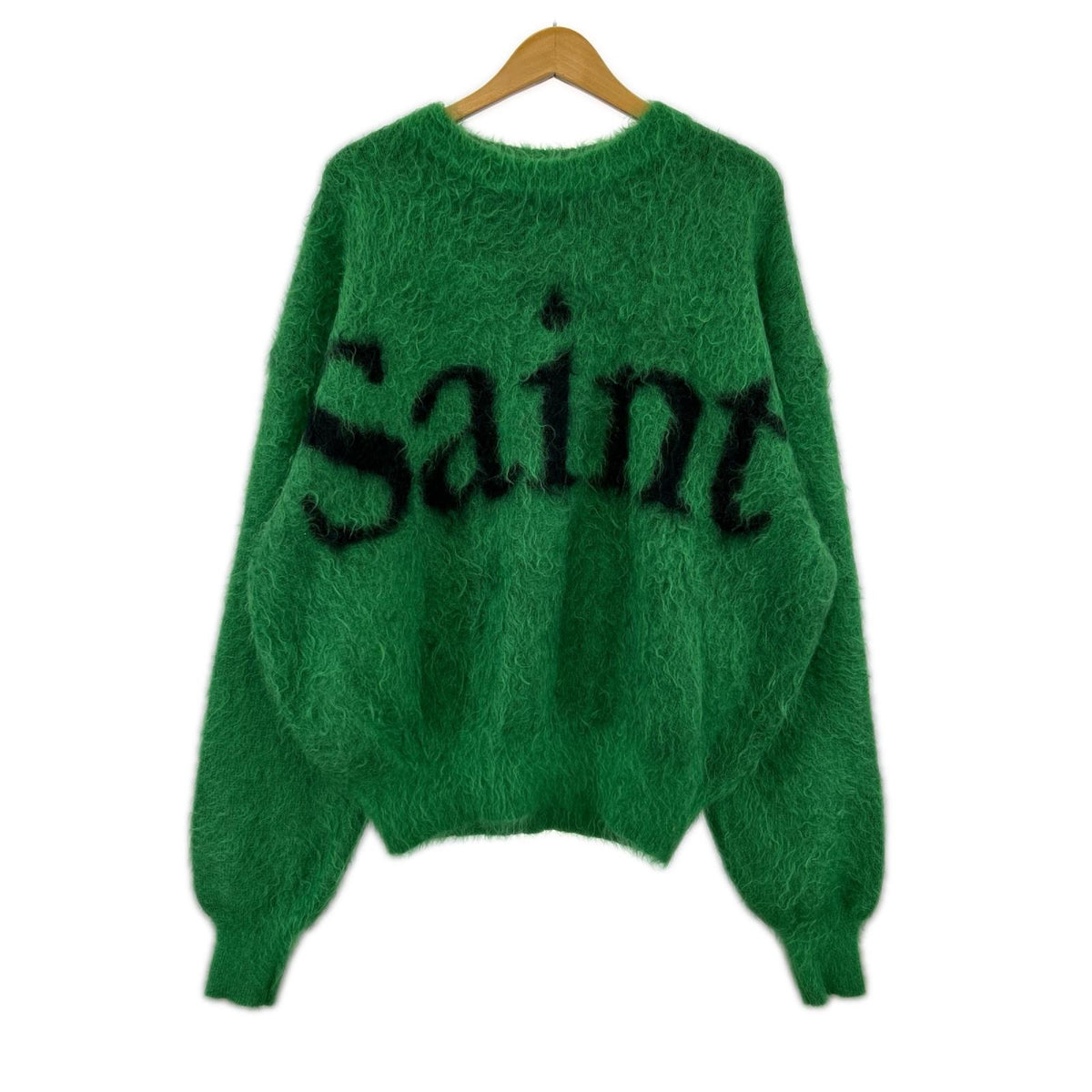 ニット 23AW MOHAIR CREW NECK KNIT ｸﾞﾘｰﾝ (L) L グリーン