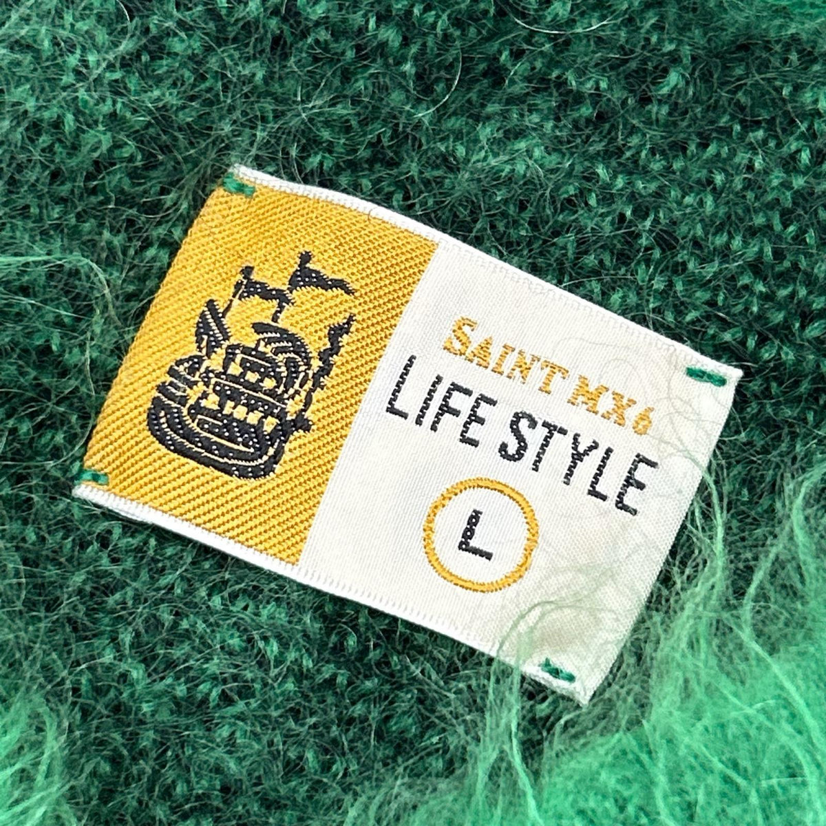 ニット 23AW MOHAIR CREW NECK KNIT ｸﾞﾘｰﾝ (L) L グリーン