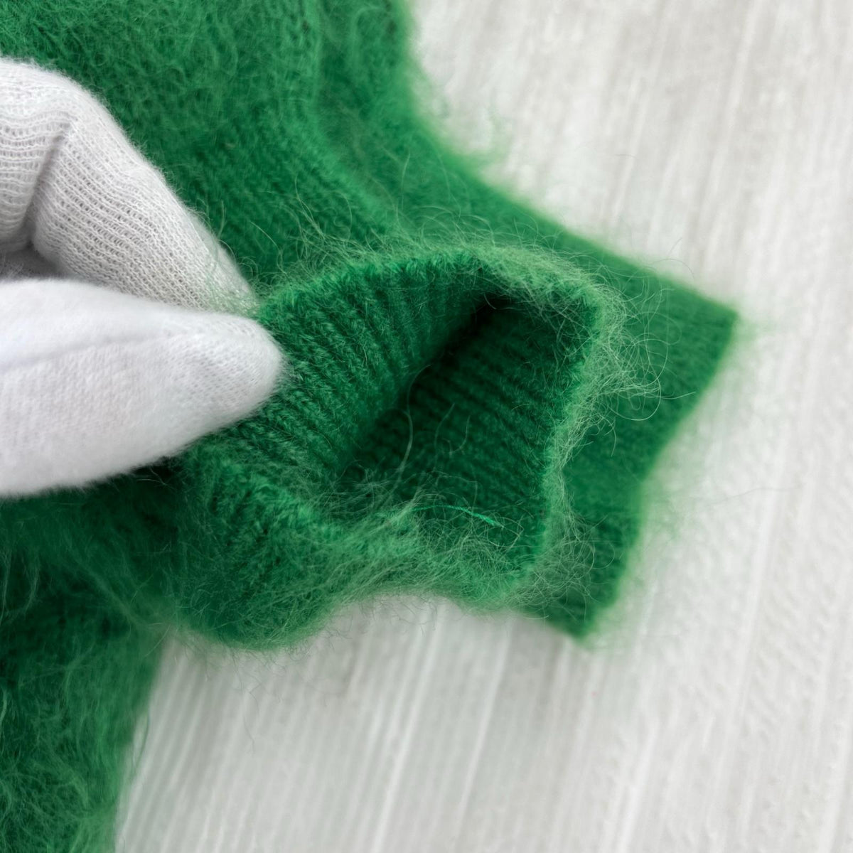 ニット 23AW MOHAIR CREW NECK KNIT ｸﾞﾘｰﾝ (L) L グリーン