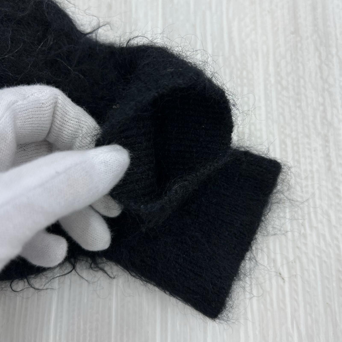 ニット 23AW MOHAIR CREW NECK KNIT ﾌﾞﾗｯｸ L L ブラック