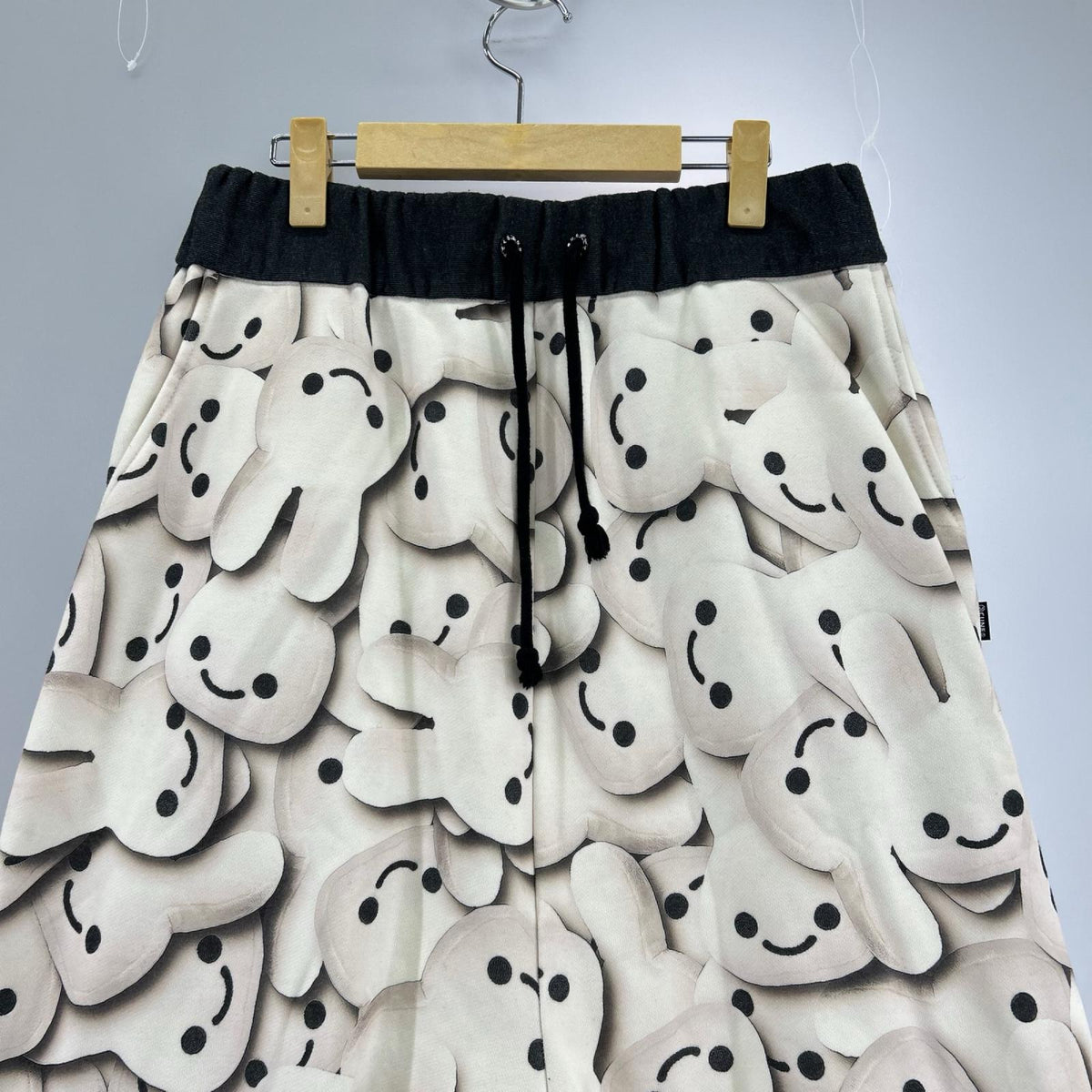 パンツ CUNE ぬいぐるみﾌﾟﾘﾝﾄのｻﾙｴﾙﾊﾟﾝﾂ 白黒 0