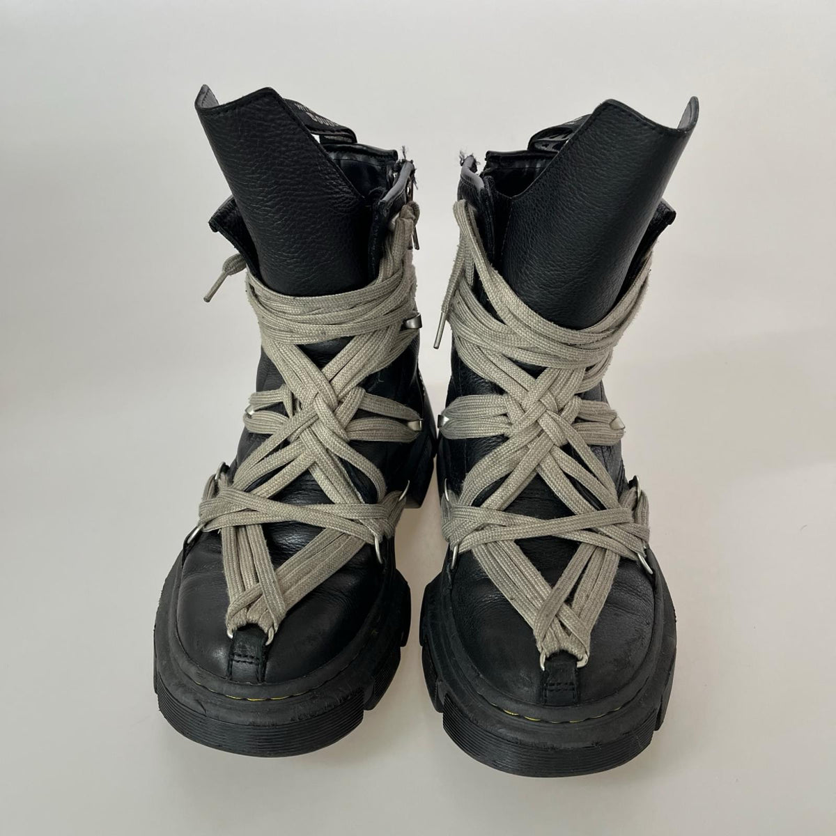 ブーツ Rick Owens×Dr.Martens 24SS 1460 DMXL MEGA LACE BOOT ブラック