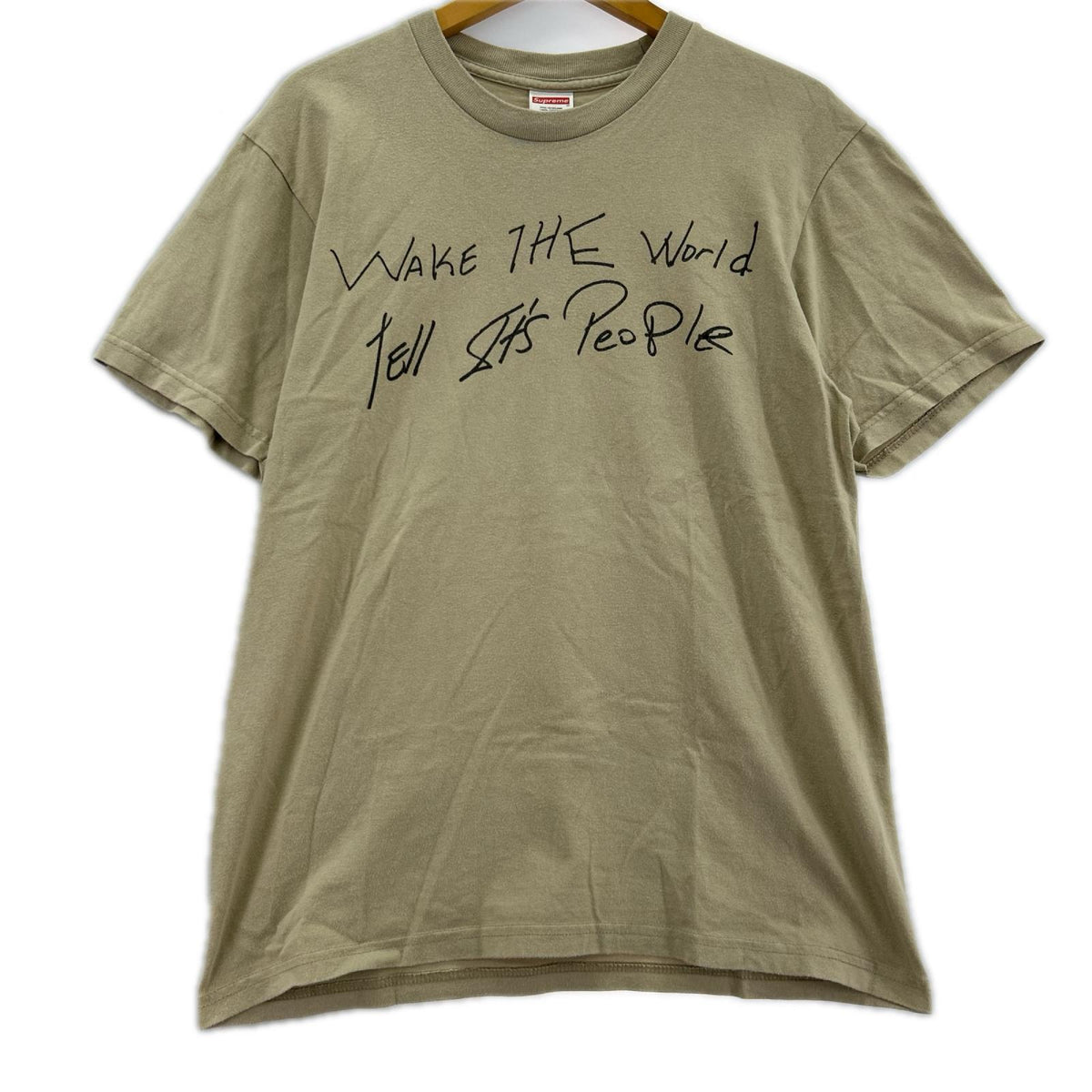 半袖Ｔシャツ 19SS Buju Banton Wake The World Tee S ベージュ