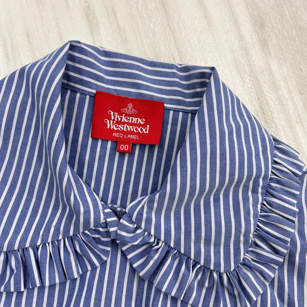 半袖Ｔシャツ S/S ｽﾄﾗｲﾌﾟﾌﾞﾗｳｽ ブルー