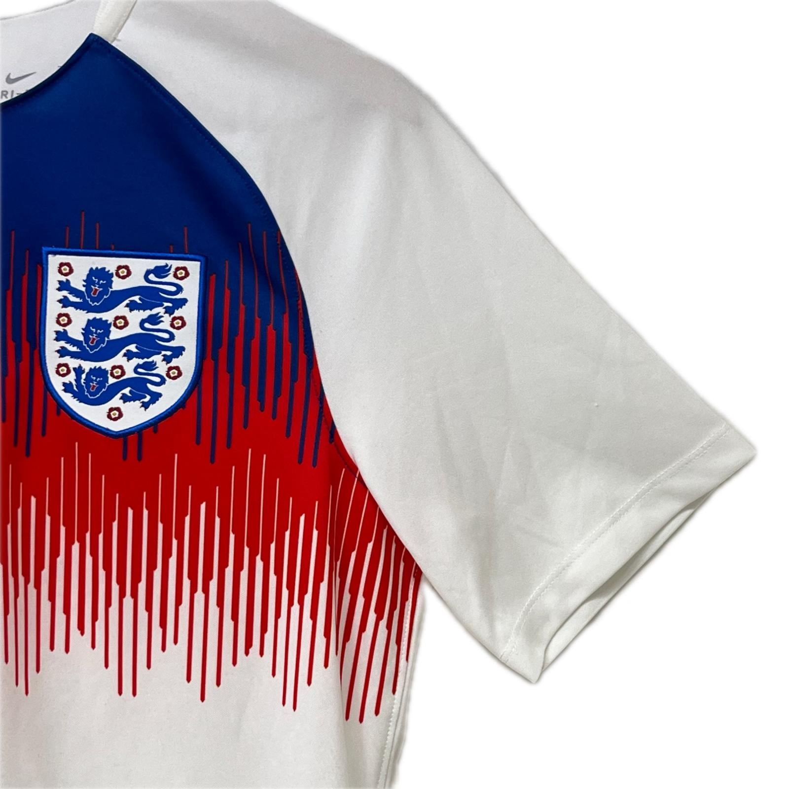 半袖Ｔシャツ NIKE 2018 ｲﾝｸﾞﾗﾝﾄﾞ代表 ﾌﾟﾚﾏｯﾁｹﾞｰﾑｼｬﾂ M ﾎﾜｲﾄ M