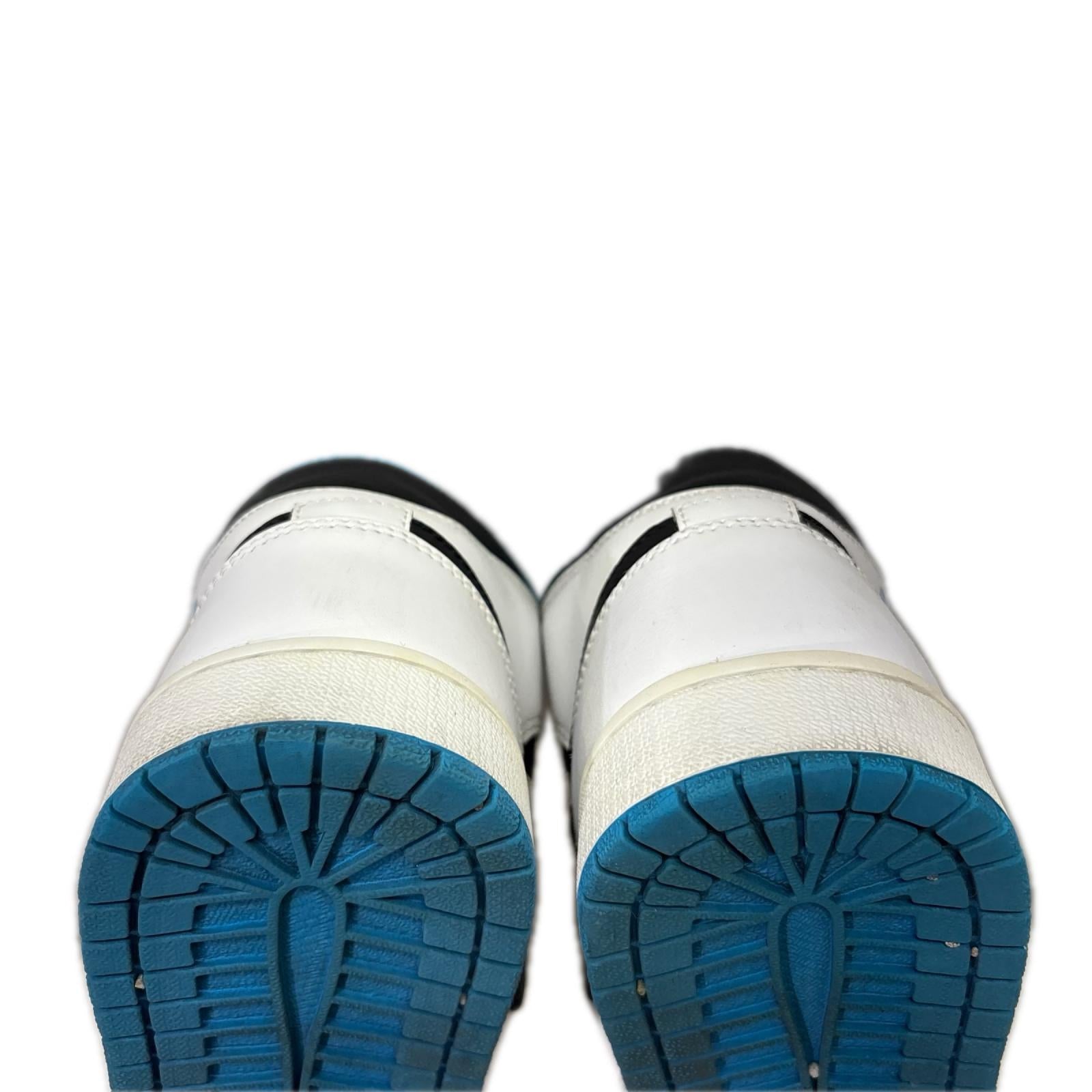 スニーカー Air Jordan 1 Mid White/Laser blue 28cm (US10 UK9 1/2 EU46) ホワイト