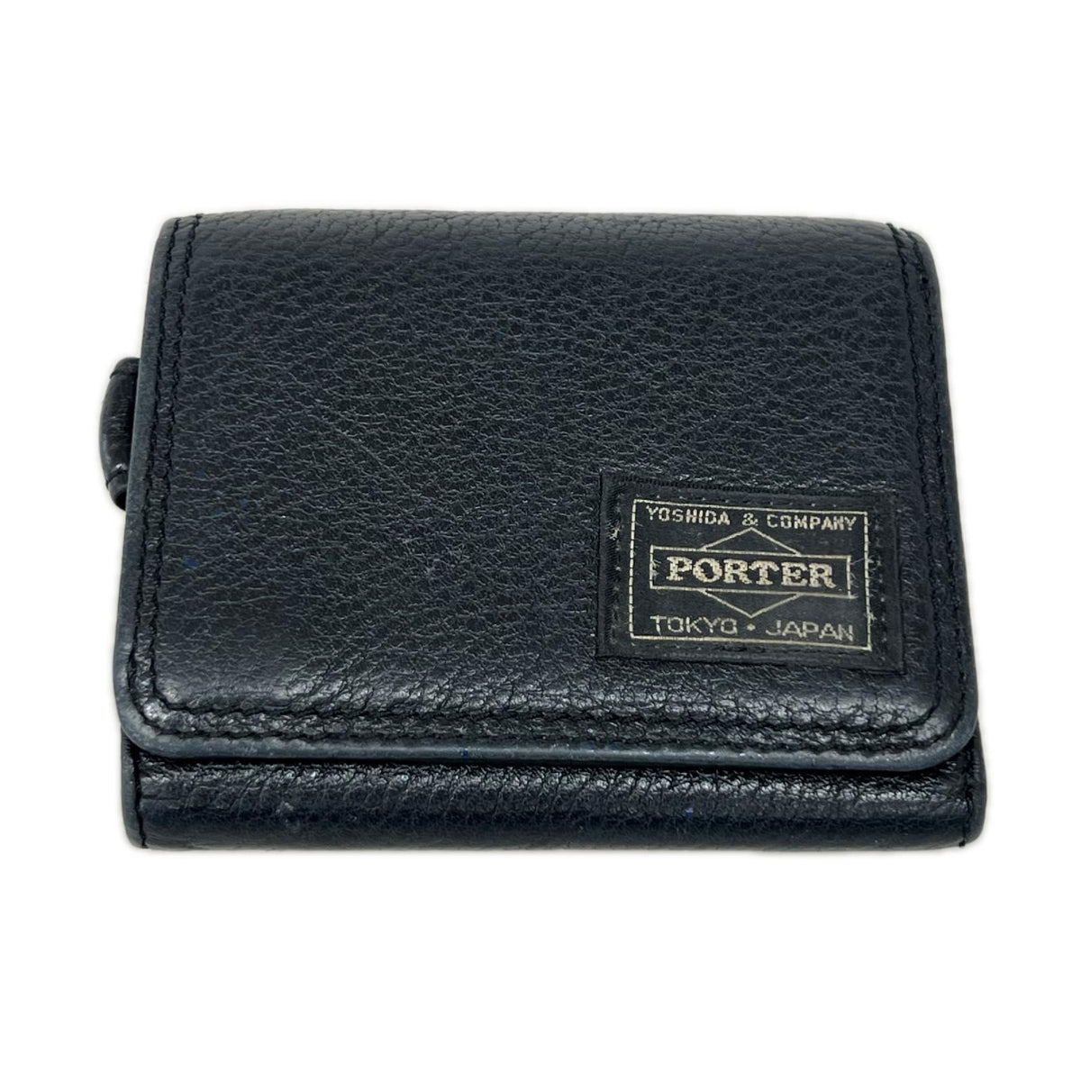 コンパクトウォレット calm wallet ﾚｻﾞｰ ｳｫﾚｯﾄ 黒 ブラック