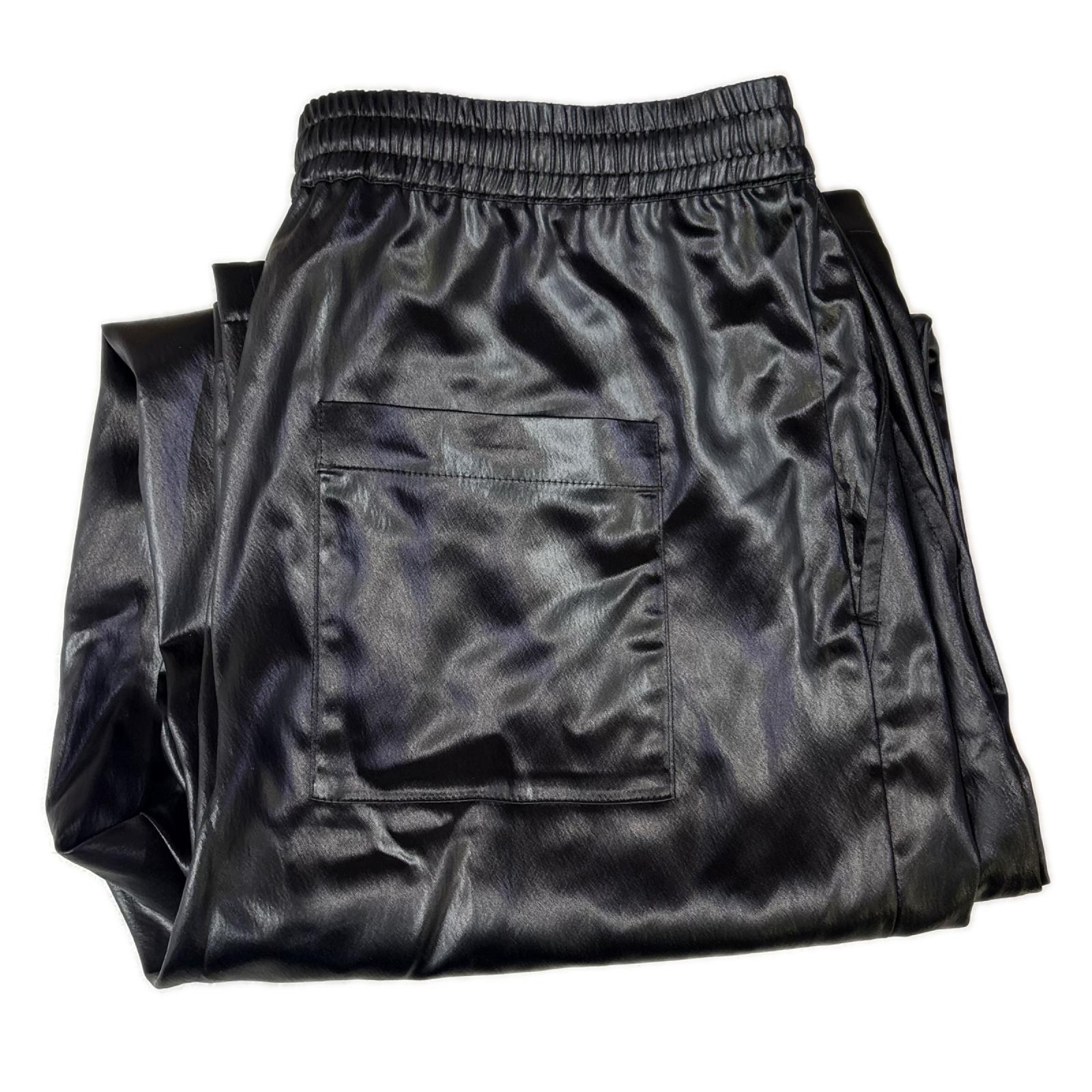 パンツ 26SS SCRIPT LOGO COATING PANTS 黒 (L) L ブラック