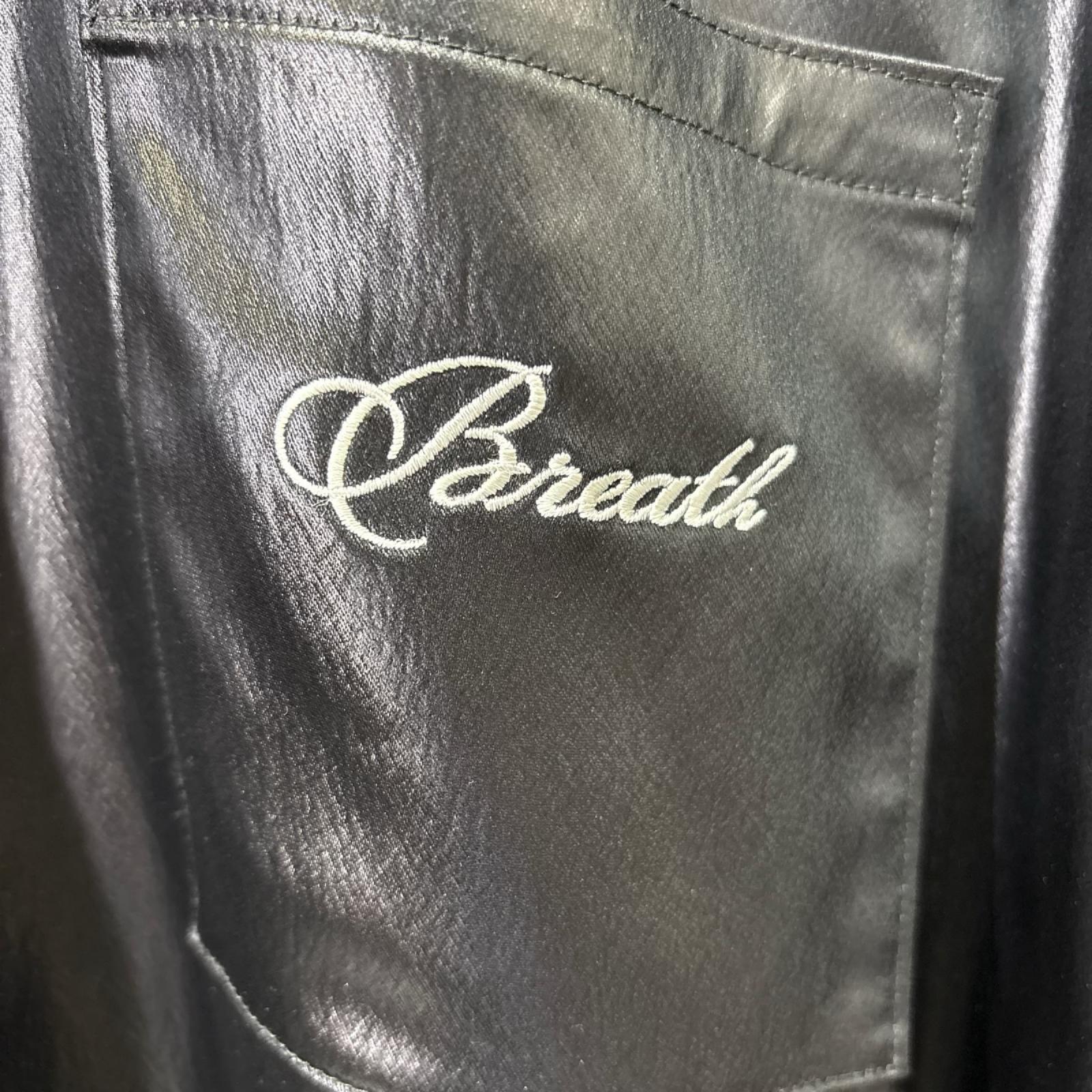 長袖シャツ 26SS SCRIPT LOGO COATING SHIRT 黒 (M) M ブラック