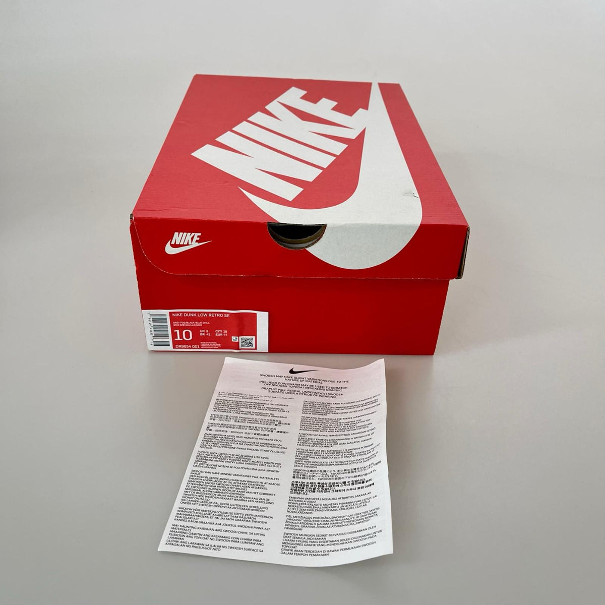 スニーカー DUNK LOW RETRO SE Lottery (28.0cm) 28cm (US10 UK9 1/2 EU46) グレー