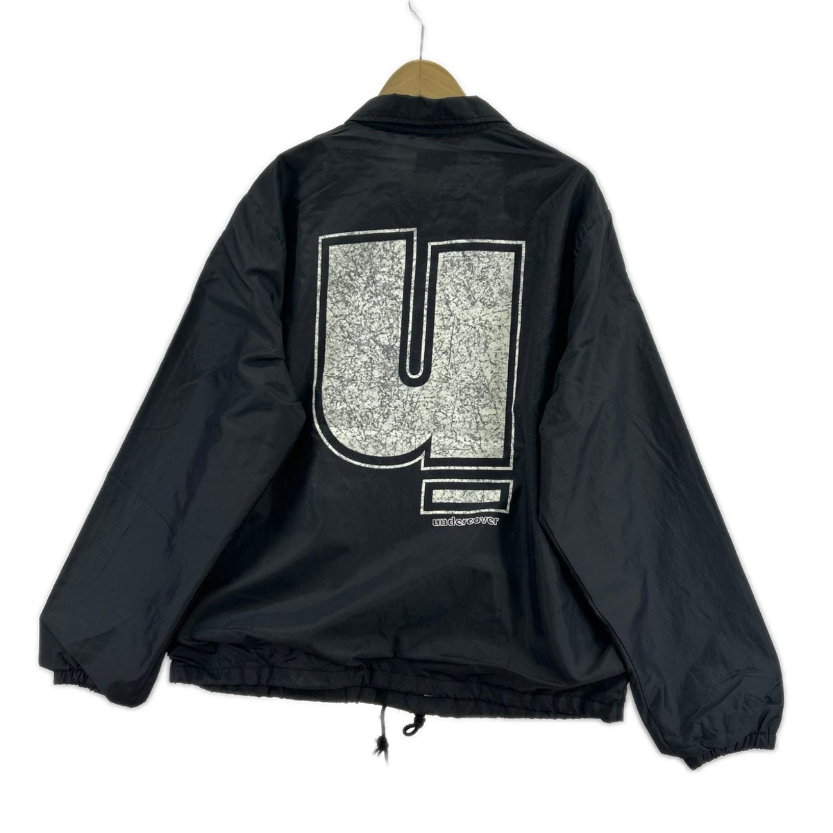 ジャケット 90s 初期 United Sport製 Uロゴ コーチジャケット (M) M ブラック