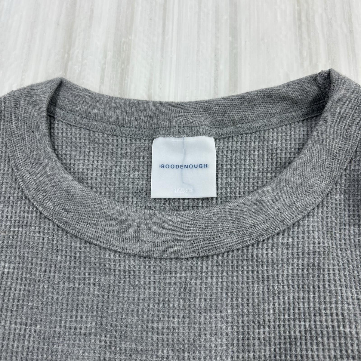 半袖Ｔシャツ 00s GDEH サーマルTシャツ (L) グレー×ネイビー L