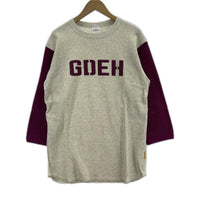 半袖Ｔシャツ 00s GDEH サーマルTシャツ (L) ナチュラル×ワイン L