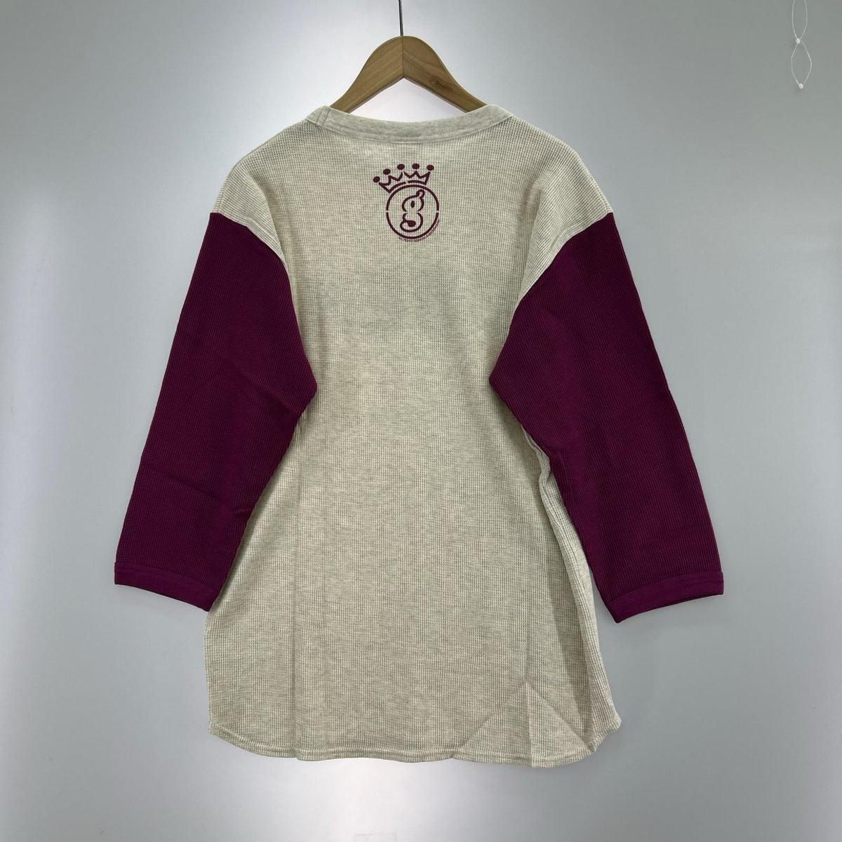 半袖Ｔシャツ 00s GDEH サーマルTシャツ (L) ナチュラル×ワイン L