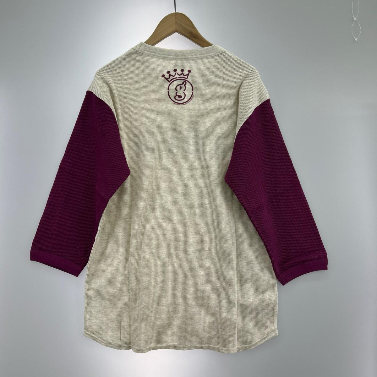 半袖Ｔシャツ 00s GDEH サーマルTシャツ (L) ナチュラル×ワイン L