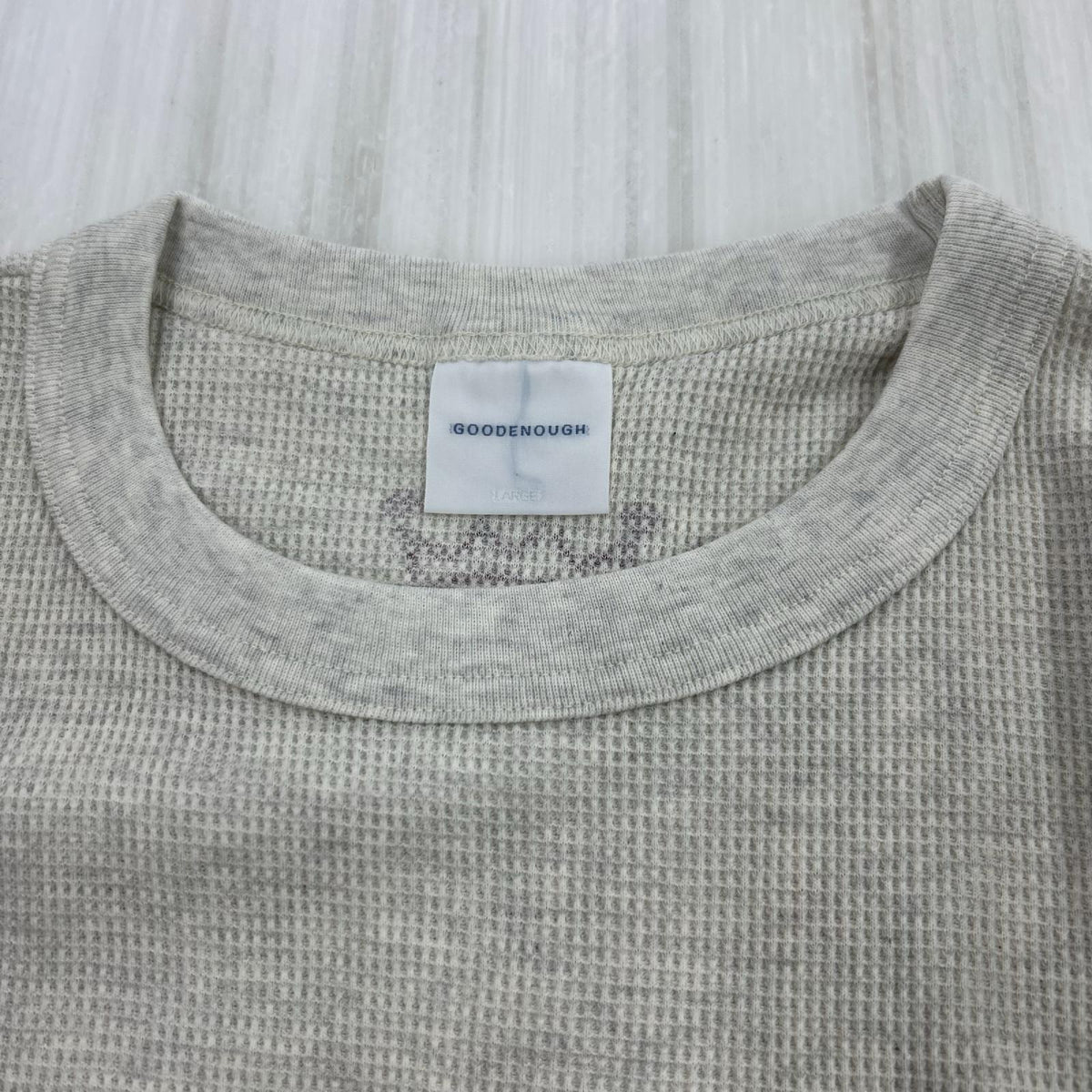 半袖Ｔシャツ 00s GDEH サーマルTシャツ (L) ナチュラル×ワイン L