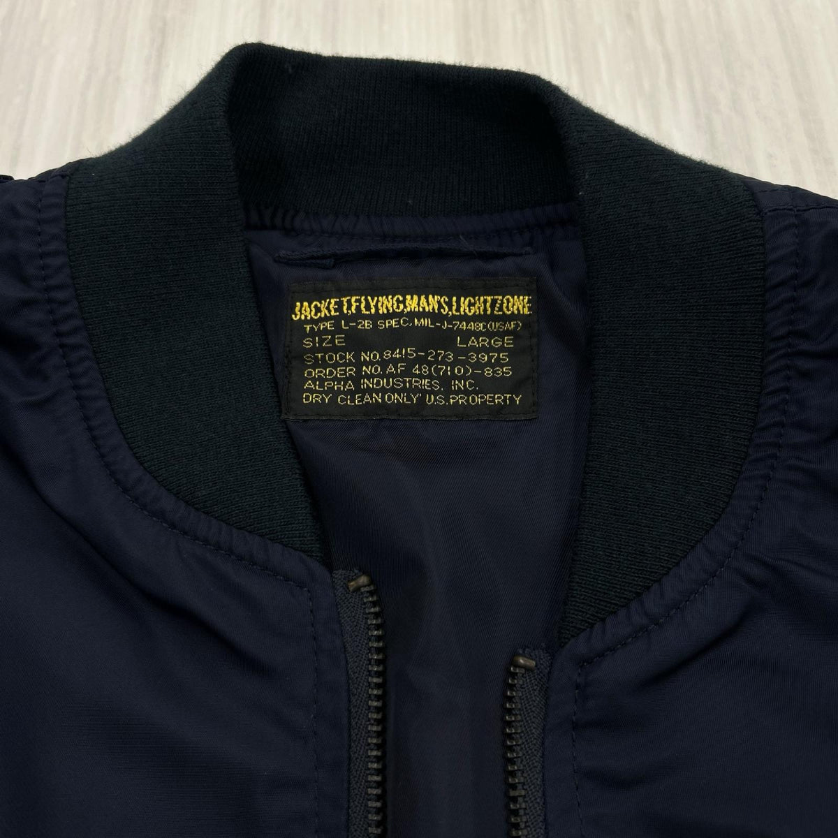 ジャケット L-2B フライトジャケット UE-110045 (L) ネイビー L ネイビー