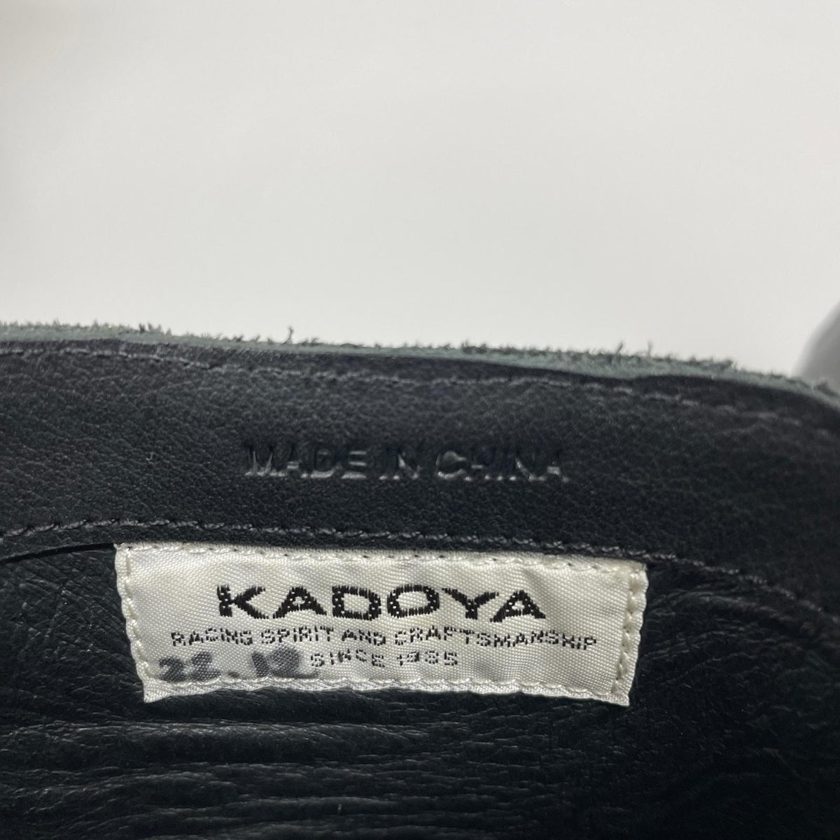 ブーツ KADOYA elefantas ﾚｻﾞｰｼｭｰｽﾞ ﾌﾞﾗｯｸ 26.0 ブラック