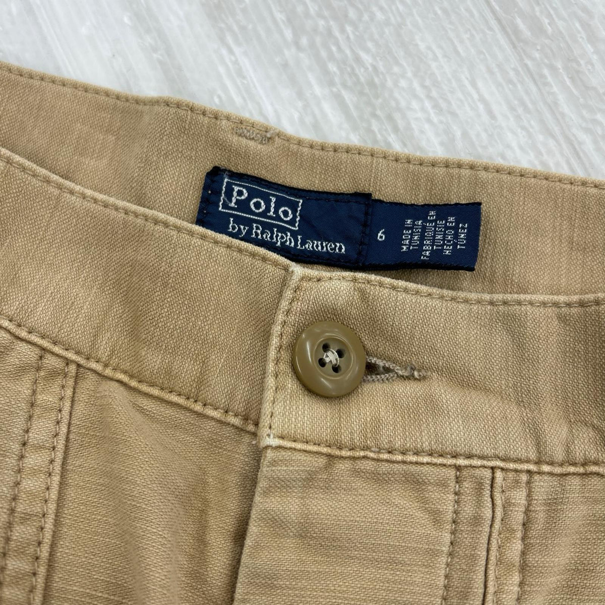 パンツ 現行QR コットン サティーン ユーティリティ パンツ (6) ベージュ