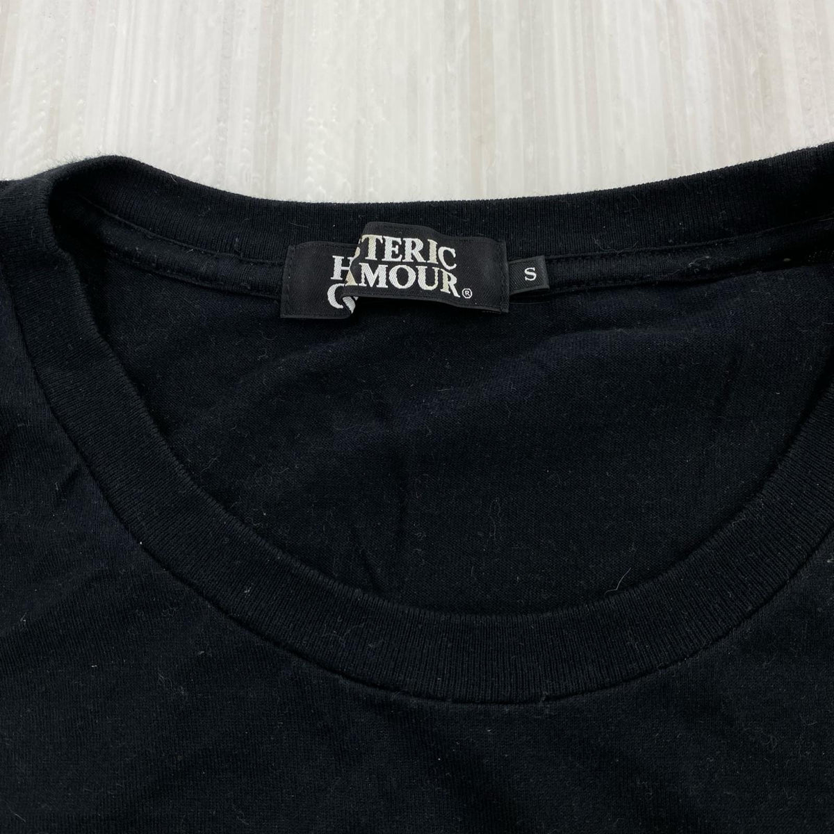 長袖Ｔシャツ HYSTERIC GLAMOUR ｶﾞｰﾙﾌﾟﾘﾝﾄL/S Tee S ﾌﾞﾗｯｸ S ブラック
