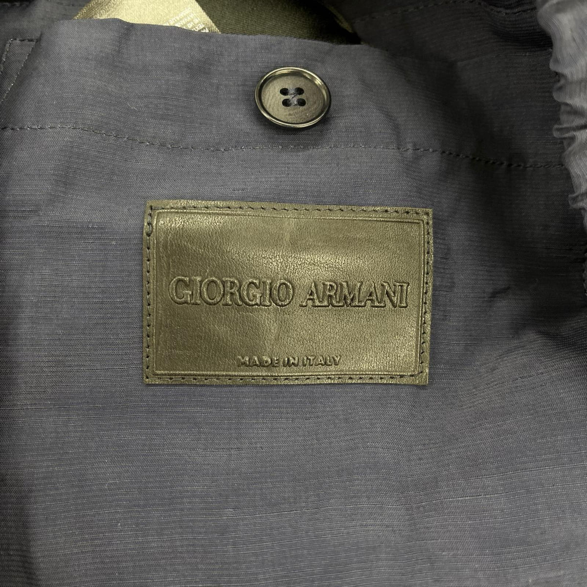 ジャケット GIORGIO ARMANI ﾘﾈﾝﾌﾞﾙｿﾞﾝ 46R ﾈｲﾋﾞｰ ネイビー