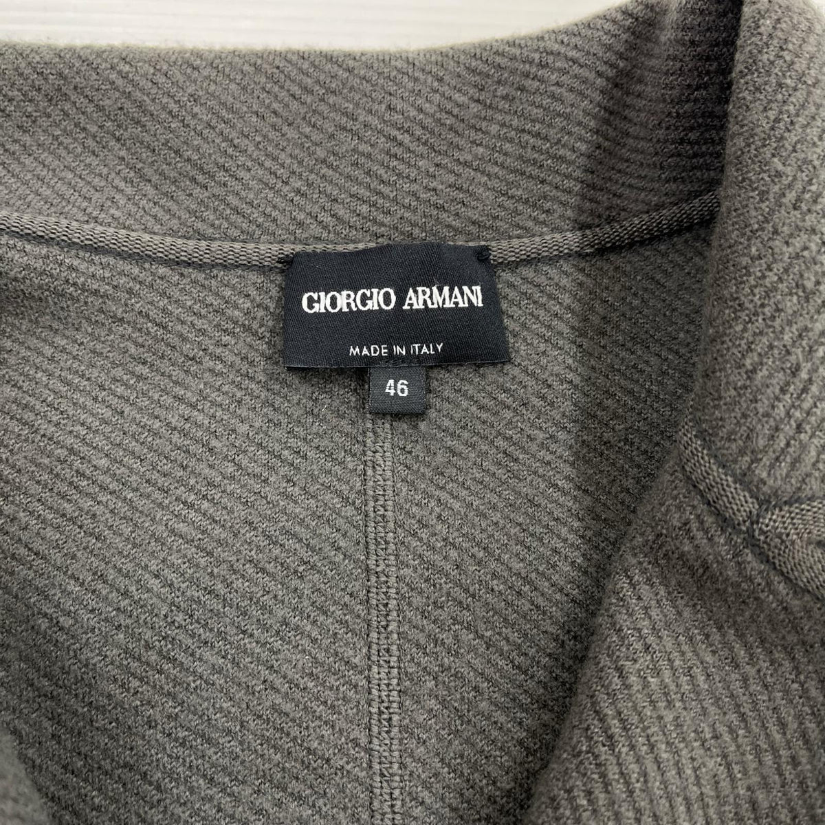 ジャケット GIORGIO ARMANI ﾆｯﾄｼﾞｬｹｯﾄ 46 ｸﾞﾚｰ 46 グレー