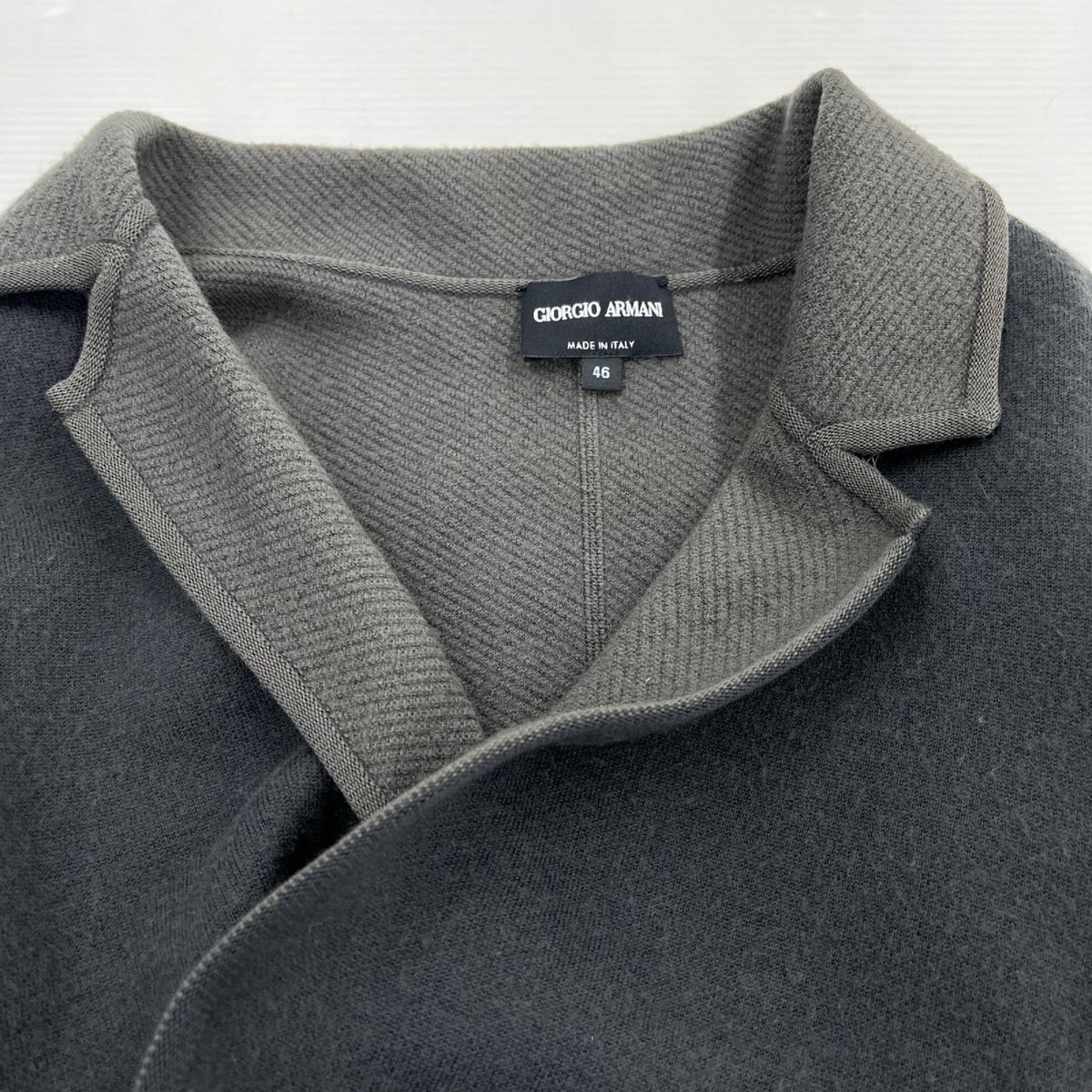 ジャケット GIORGIO ARMANI ﾆｯﾄｼﾞｬｹｯﾄ 46 ｸﾞﾚｰ 46 グレー