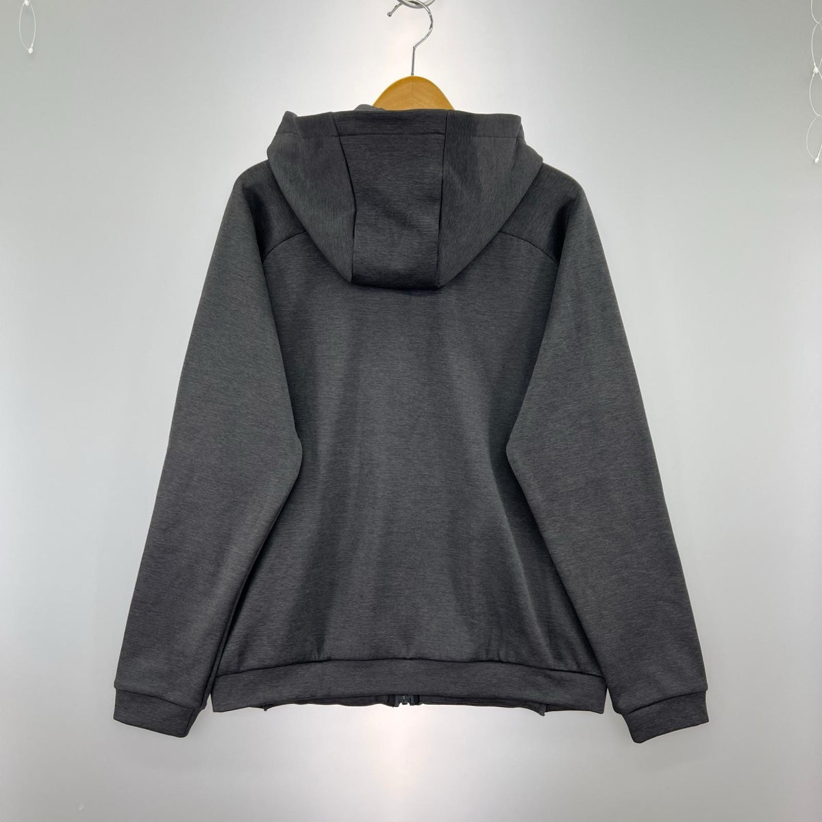 ジャケット QUARTER KNIT ESSENTIALZIP-UP HOODIE L グレー