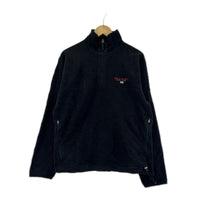 スウェット POLO SPORTS ﾊｰﾌｼﾞｯﾌﾟﾌﾘｰｽ ﾌﾞﾗｯｸ M ブラック