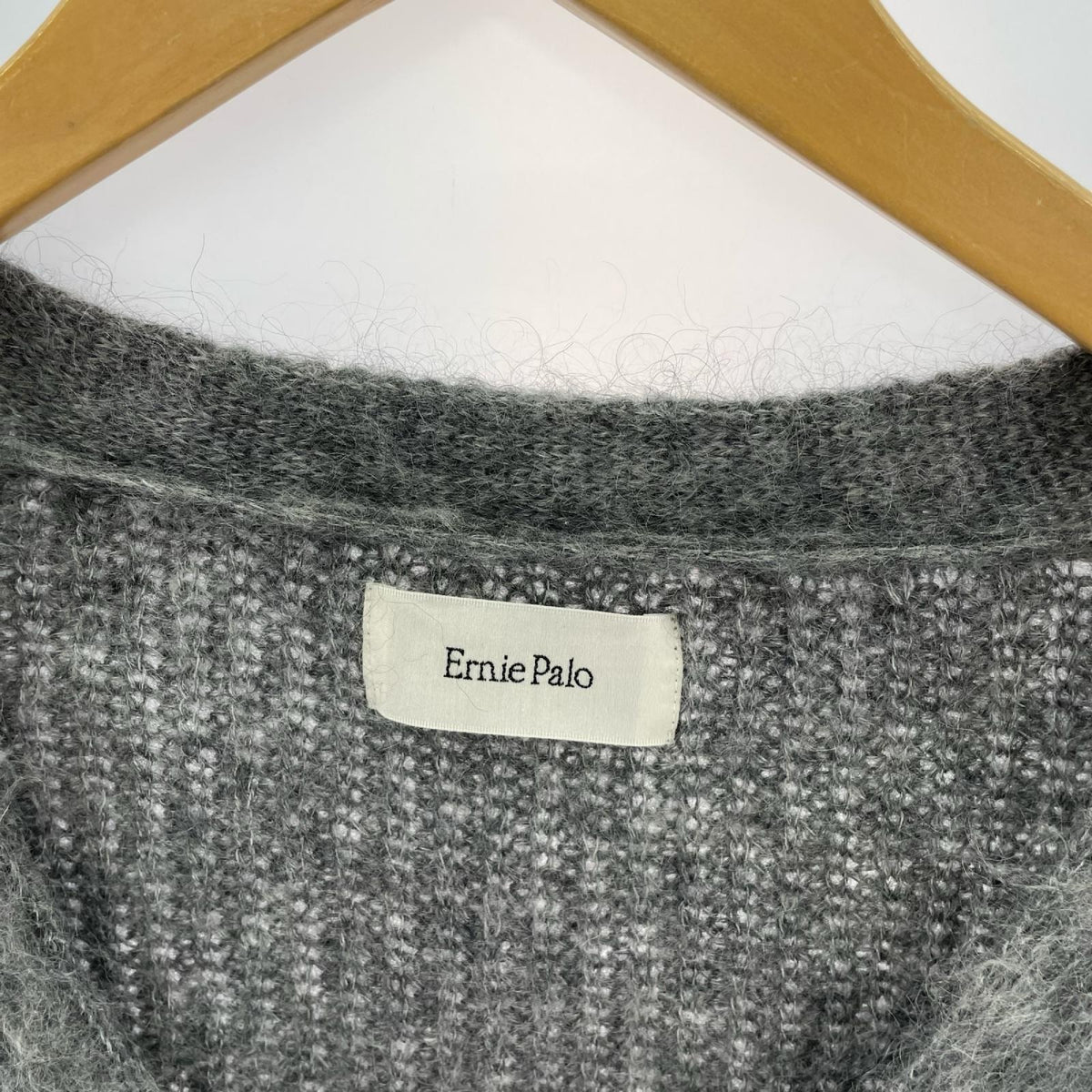 カーディガン ERNIE PALO ﾓﾍﾔ ｸﾞﾚｰ (48) 48 グレー
