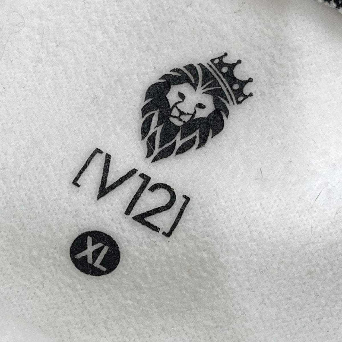長袖Ｔシャツ V12 ﾓｯｸﾈｯｸ WHT ホワイト