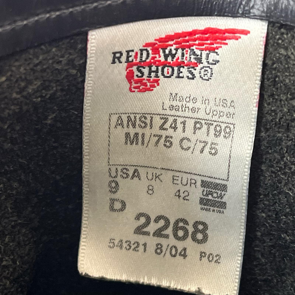 ブーツ RED WING 2268 ｴﾝｼﾞﾆｱﾌﾞｰﾂ 9 ﾌﾞﾗｯｸ ブラック