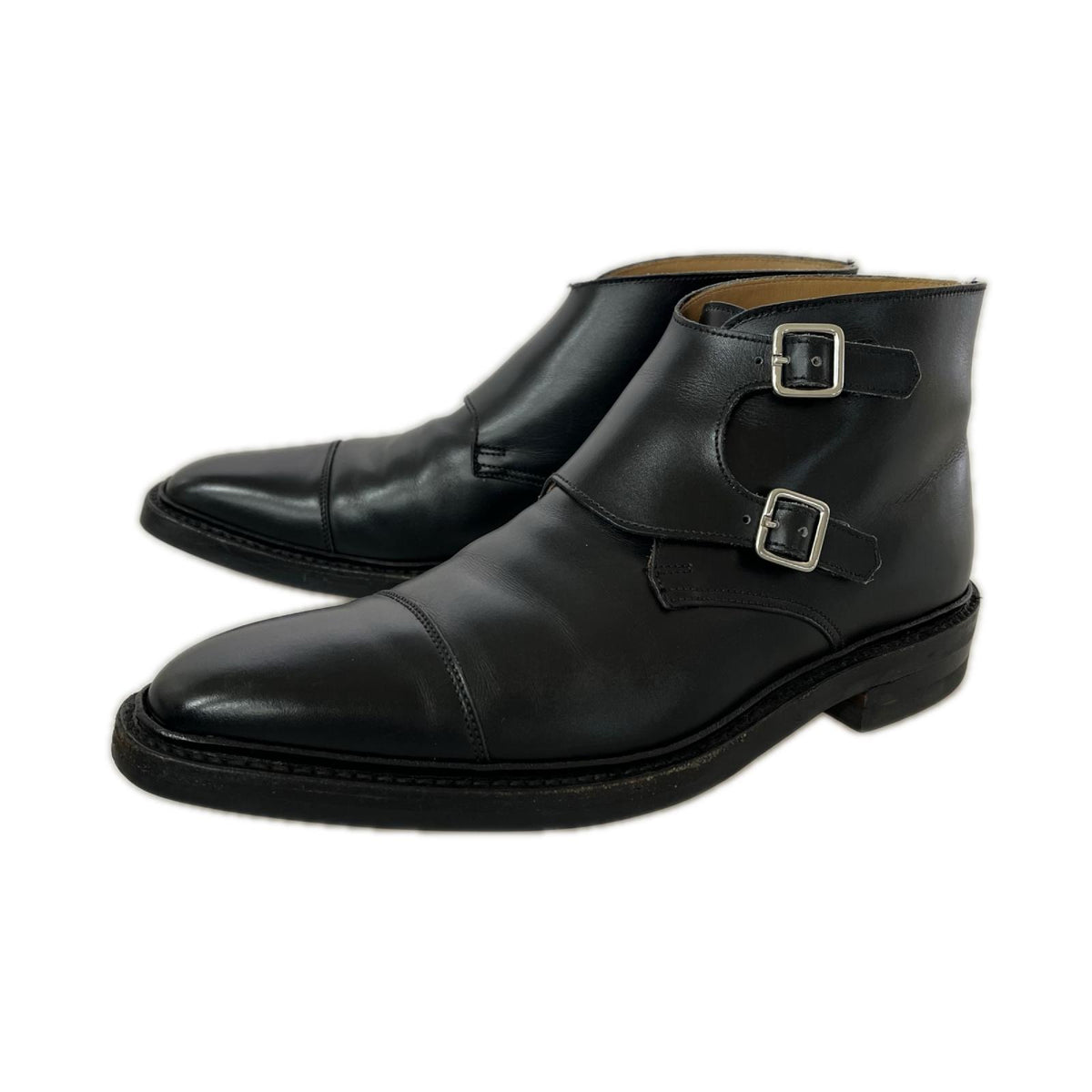 シューズ CROCKETT＆JONES ﾀﾞﾌﾞﾙﾓﾝｸﾌﾞｰﾂ ﾌﾞﾗｯｸ ブラック