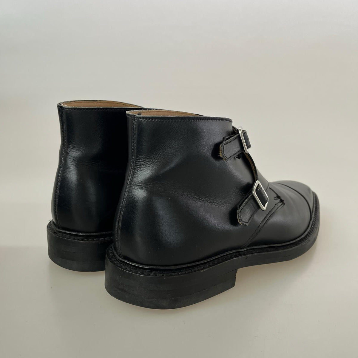 シューズ CROCKETT＆JONES ﾀﾞﾌﾞﾙﾓﾝｸﾌﾞｰﾂ ﾌﾞﾗｯｸ ブラック