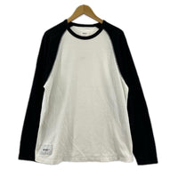 長袖Ｔシャツ WTAPS IAN / LS COTTON ﾗｸﾞﾗﾝｶｯﾄｿｰ 03 ﾎﾜｲﾄ×ﾌﾞﾗｯｸ