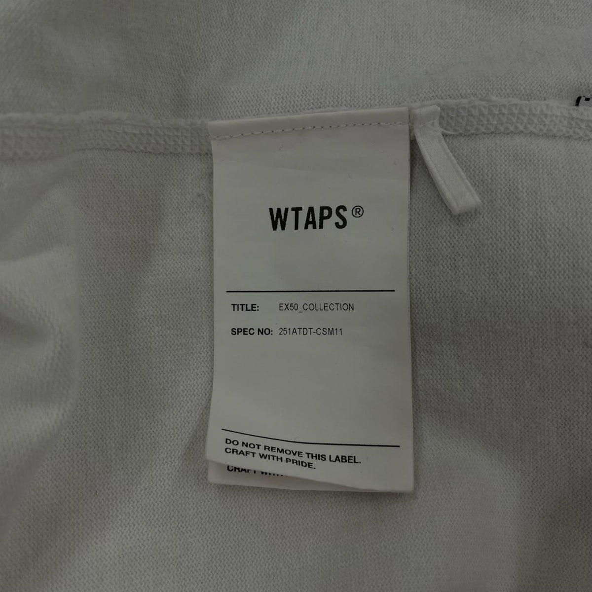 長袖Ｔシャツ WTAPS IAN / LS COTTON ﾗｸﾞﾗﾝｶｯﾄｿｰ 03 ﾎﾜｲﾄ×ﾌﾞﾗｯｸ