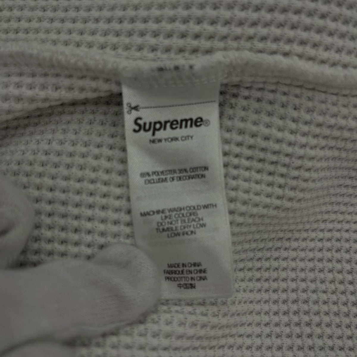 長袖Ｔシャツ Supreme×GOODENOUGH 25SS fuck Thermal L ﾎﾜｲﾄ×ﾌﾞﾗｯｸ L ホワイト